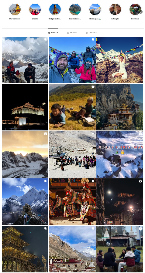 ecran page instagram